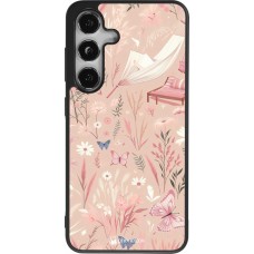 Samsung Galaxy S24 Case Hülle - Silikon schwarz Sommer Pastellmuster