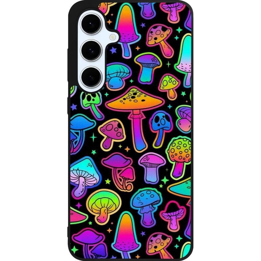 Samsung Galaxy S24 FE Case Hülle - Silikon schwarz Autumn 2024 magic mushrooms