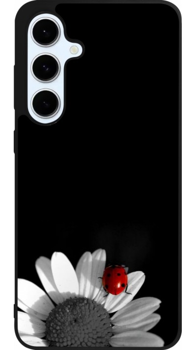 Samsung Galaxy S24 FE Case Hülle - Silikon schwarz Black and white Cox