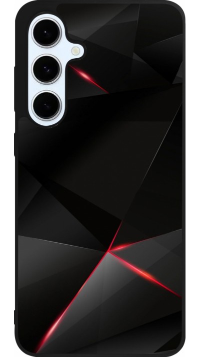 Samsung Galaxy S24 FE Case Hülle - Silikon schwarz Black Red Lines