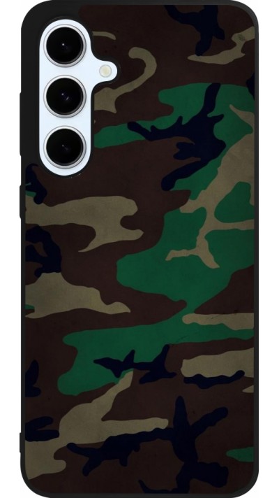 Samsung Galaxy S24 FE Case Hülle - Silikon schwarz Camouflage 3