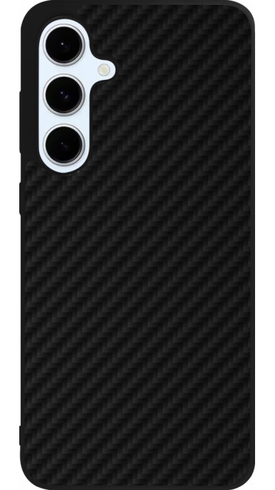 Samsung Galaxy S24 FE Case Hülle - Silikon schwarz Carbon Basic