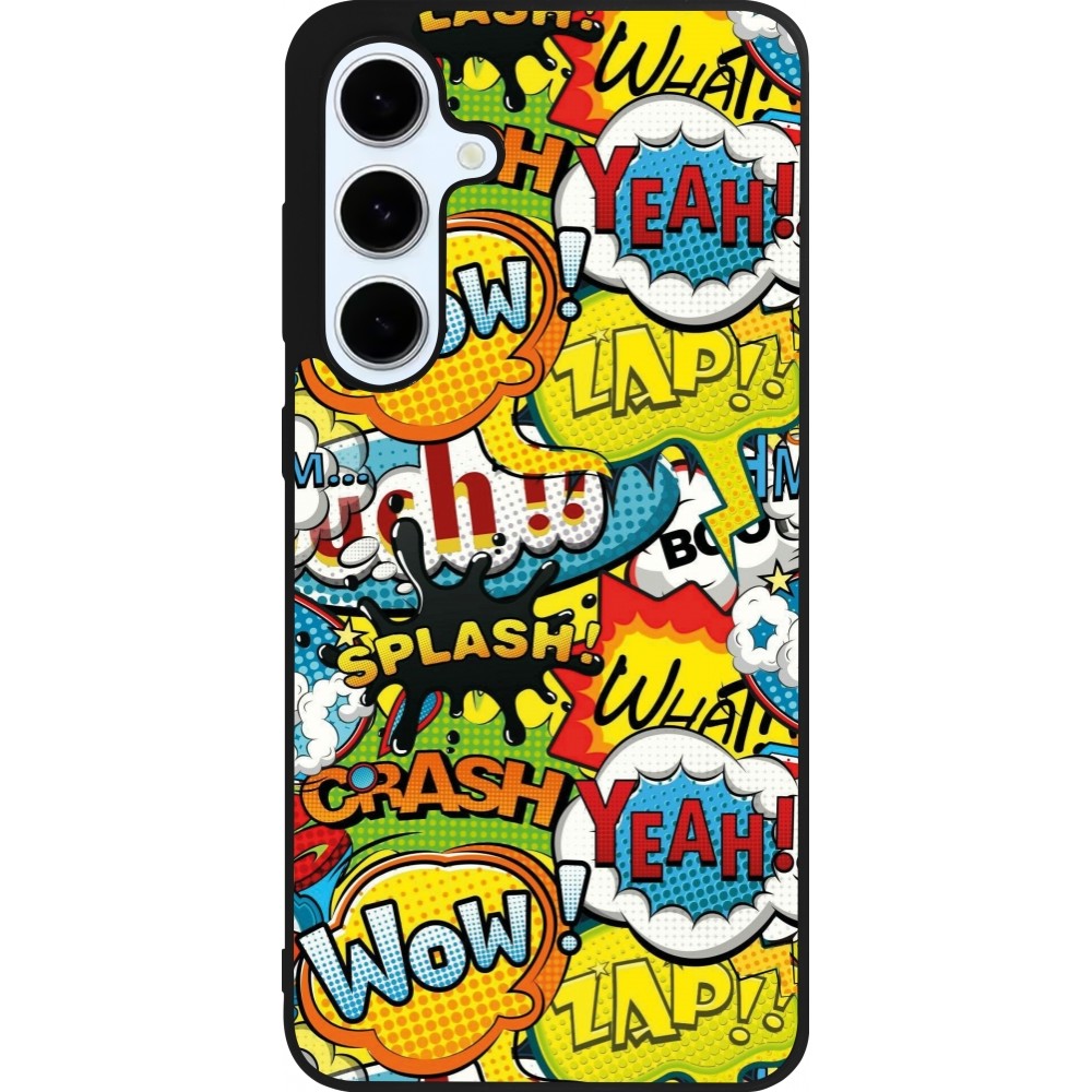 Samsung Galaxy S24 FE Case Hülle - Silikon schwarz Cartoons slogans