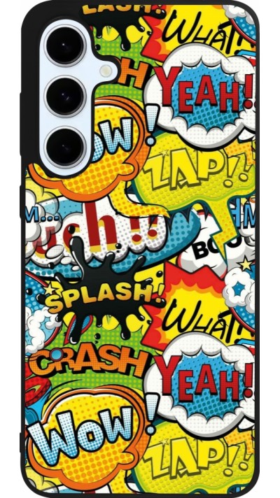 Samsung Galaxy S24 FE Case Hülle - Silikon schwarz Cartoons slogans