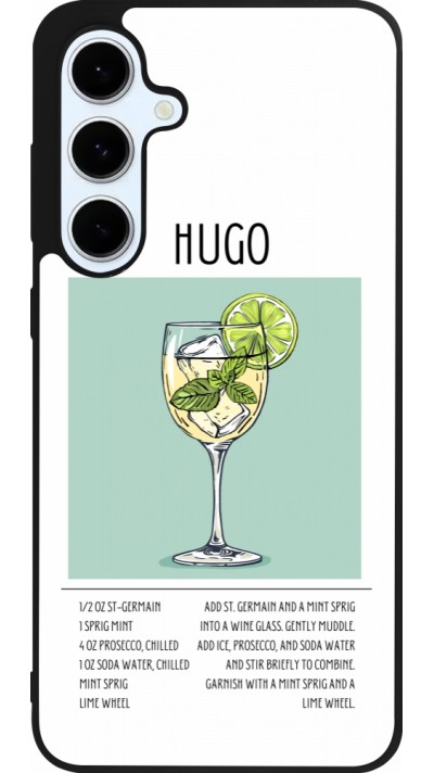 Samsung Galaxy S24 FE Case Hülle - Silikon schwarz Cocktail Rezept Hugo