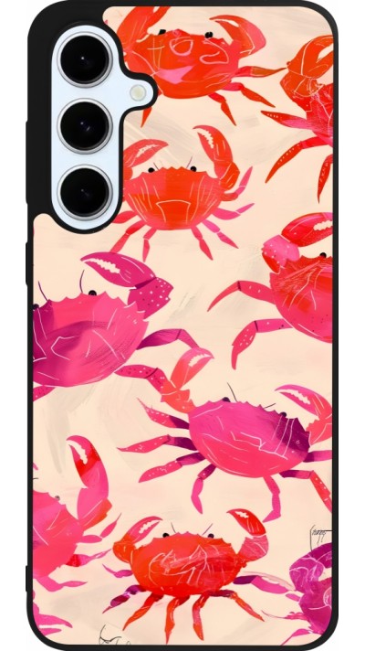 Samsung Galaxy S24 FE Case Hülle - Silikon schwarz Crabs Paint