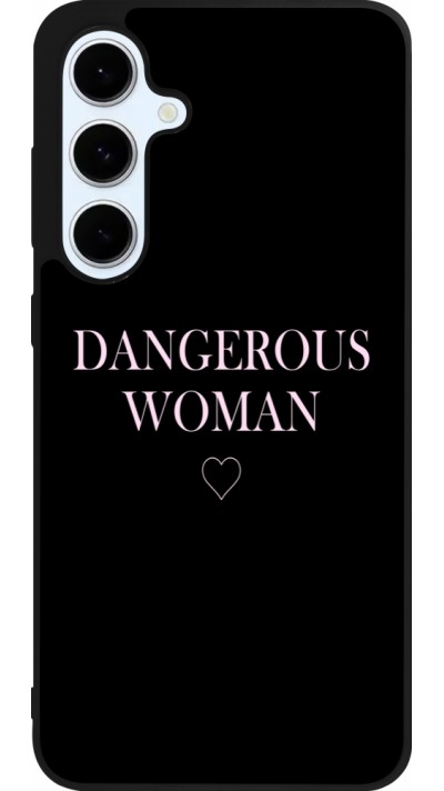 Samsung Galaxy S24 FE Case Hülle - Silikon schwarz Dangerous woman