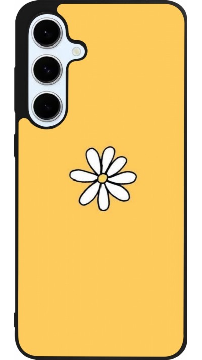 Samsung Galaxy S24 FE Case Hülle - Silikon schwarz Easter 2023 daisy