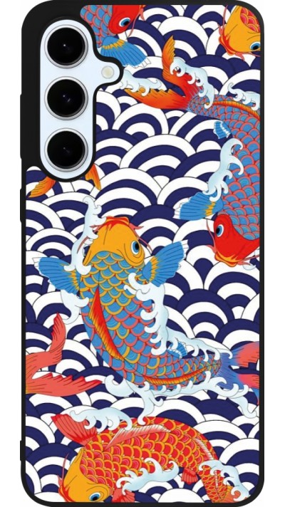 Samsung Galaxy S24 FE Case Hülle - Silikon schwarz Easter 2023 japanese fish