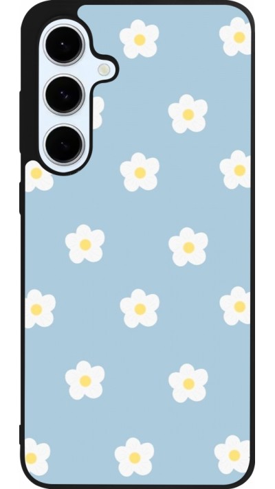 Samsung Galaxy S24 FE Case Hülle - Silikon schwarz Easter 2024 daisy flower