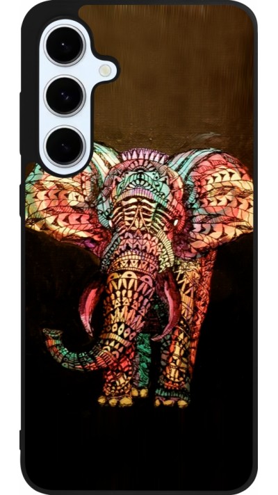 Samsung Galaxy S24 FE Case Hülle - Silikon schwarz Elephant 02