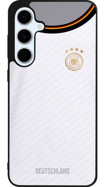 Samsung Galaxy S24 FE Case Hülle - Silikon schwarz Deutschland 2022 personalisierbares Fußballtrikot