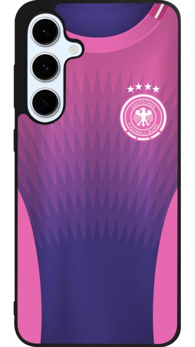 Samsung Galaxy S24 FE Case Hülle - Silikon schwarz Deutschland Away personalisierbares Fussballtrikot