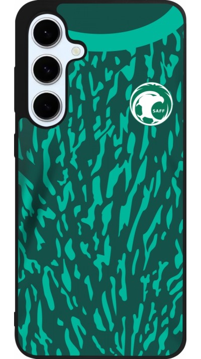 Samsung Galaxy S24 FE Case Hülle - Silikon schwarz Saudi-Arabien 2022 personalisierbares Fussballtrikot