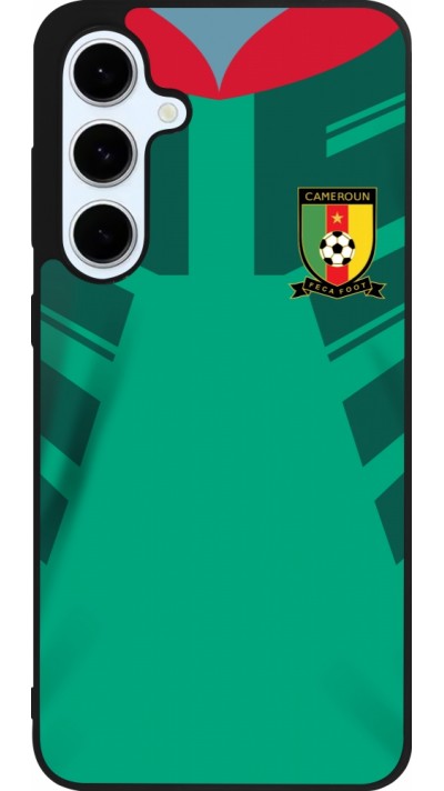 Samsung Galaxy S24 FE Case Hülle - Silikon schwarz Kamerun 2022 personalisierbares Fussballtrikot