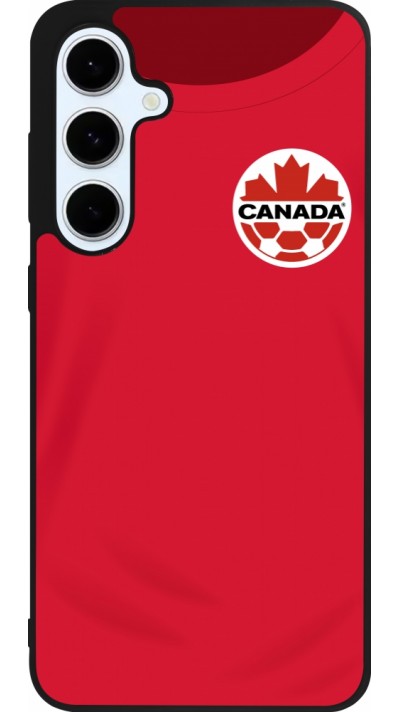 Samsung Galaxy S24 FE Case Hülle - Silikon schwarz Kanada 2022 personalisierbares Fussballtrikot