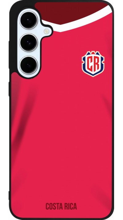 Samsung Galaxy S24 FE Case Hülle - Silikon schwarz Costa Rica 2022 personalisierbares Fussballtrikot