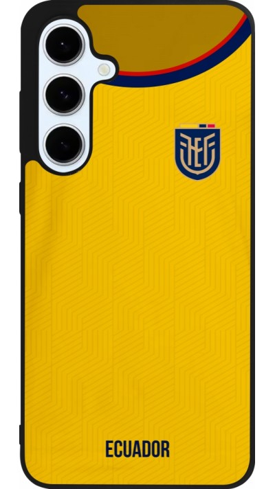 Samsung Galaxy S24 FE Case Hülle - Silikon schwarz Ecuador 2022 Fußballtrikot