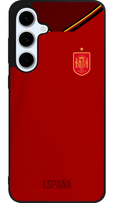 Samsung Galaxy S24 FE Case Hülle - Silikon schwarz Spanien 2022 personalisierbares Fußballtrikot