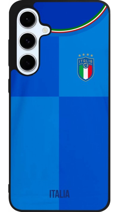 Samsung Galaxy S24 FE Case Hülle - Silikon schwarz Italien 2022 personalisierbares Fußballtrikot