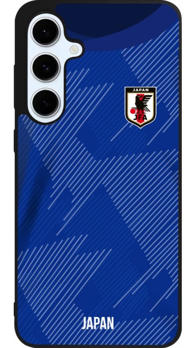 Samsung Galaxy S24 FE Case Hülle - Silikon schwarz Japan 2022 personalisierbares Fussballtrikot