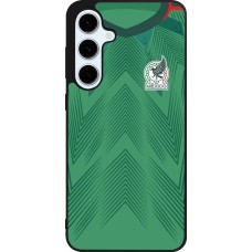 Samsung Galaxy S24 FE Case Hülle - Silikon schwarz Mexiko 2022 personalisierbares Fussballtrikot