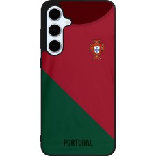 Samsung Galaxy S24 FE Case Hülle - Silikon schwarz Fussballtrikot Portugal2022