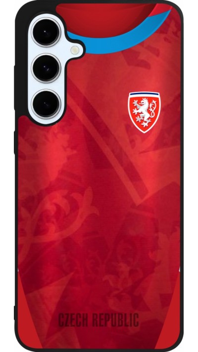 Samsung Galaxy S24 FE Case Hülle - Silikon schwarz Tschechische Republik personalisierbares Fussballtrikot