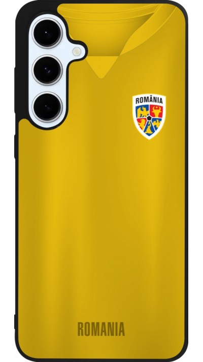 Samsung Galaxy S24 FE Case Hülle - Silikon schwarz Fussballtrikot Rumänien