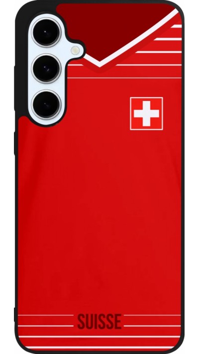 Samsung Galaxy S24 FE Case Hülle - Silikon schwarz Football shirt Switzerland 2022