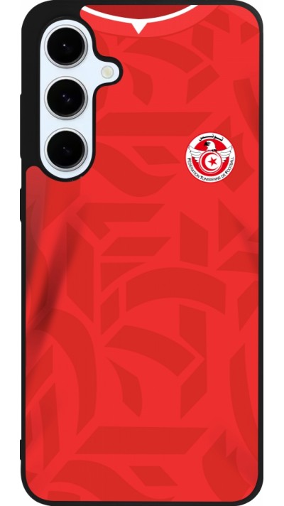 Samsung Galaxy S24 FE Case Hülle - Silikon schwarz Tunesien 2022 personalisierbares Fussballtrikot