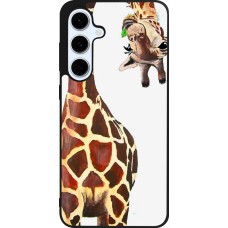 Samsung Galaxy S24 FE Case Hülle - Silikon schwarz Giraffe Fit