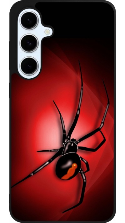 Samsung Galaxy S24 FE Case Hülle - Silikon schwarz Halloween 2023 spider black widow