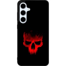 Samsung Galaxy S24 FE Case Hülle - Silikon schwarz Halloween 2023 scary skull