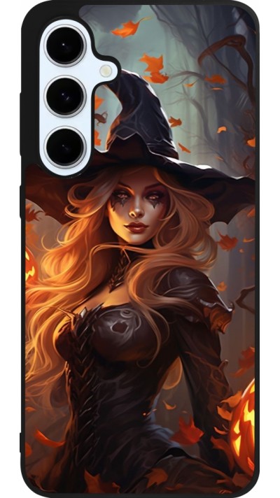 Samsung Galaxy S24 FE Case Hülle - Silikon schwarz Halloween 2024 sexy witch