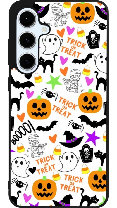 Samsung Galaxy S24 FE Case Hülle - Silikon schwarz Halloween 2024 trick or treat