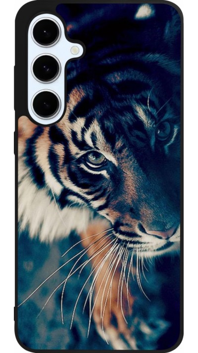 Samsung Galaxy S24 FE Case Hülle - Silikon schwarz Incredible Lion