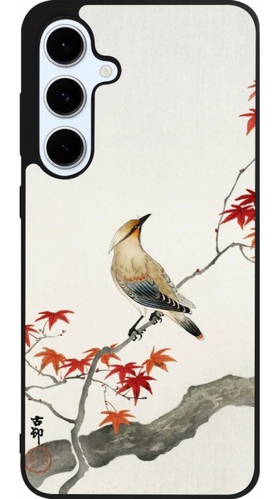 Samsung Galaxy S24 FE Case Hülle - Silikon schwarz Japanese Bird