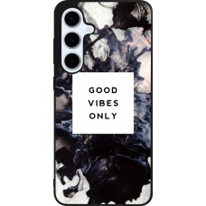 Samsung Galaxy S24 FE Case Hülle - Silikon schwarz Marble Good Vibes Only