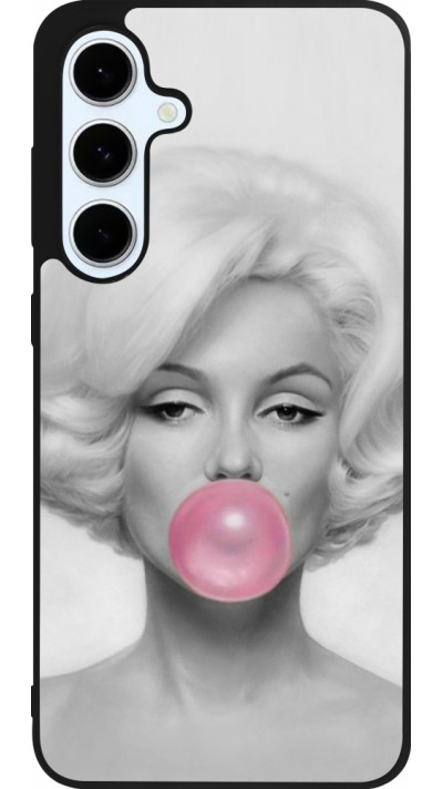 Samsung Galaxy S24 FE Case Hülle - Silikon schwarz Marilyn Bubble