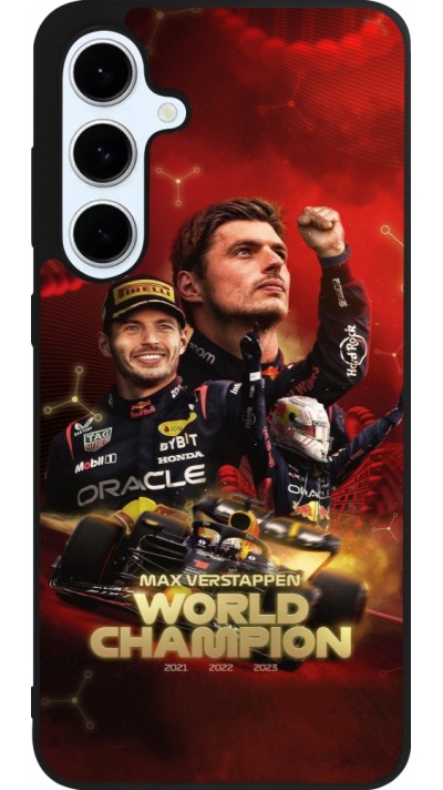 Samsung Galaxy S24 FE Case Hülle - Silikon schwarz Max Verstappen Champion 2023