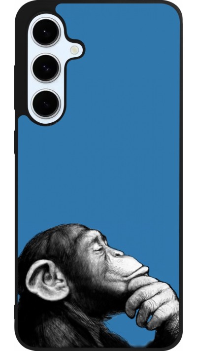 Samsung Galaxy S24 FE Case Hülle - Silikon schwarz Monkey Pop Art