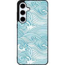 Samsung Galaxy S24 FE Case Hülle - Silikon schwarz Ocean Waves