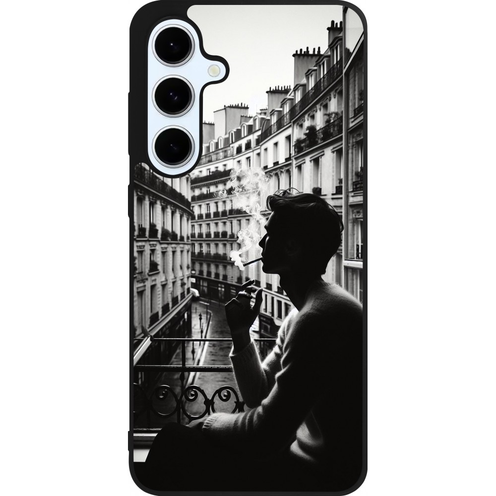 Samsung Galaxy S24 FE Case Hülle - Silikon schwarz Parisian Smoker