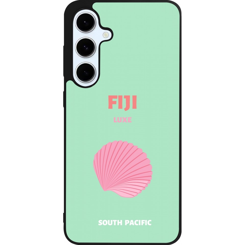 Samsung Galaxy S24 FE Case Hülle - Silikon schwarz Pop Summer Destination Fiji