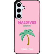 Samsung Galaxy S24 FE Case Hülle - Silikon schwarz Pop Summer Destination Maldives