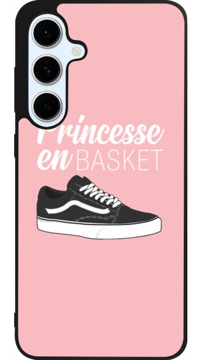 Samsung Galaxy S24 FE Case Hülle - Silikon schwarz princesse en basket