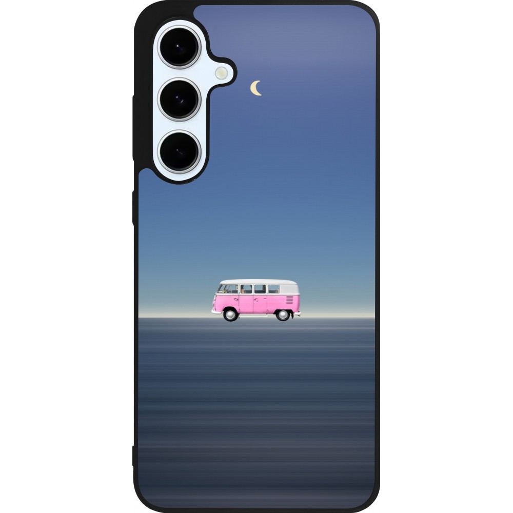 Samsung Galaxy S24 FE Case Hülle - Silikon schwarz Spring 23 pink bus