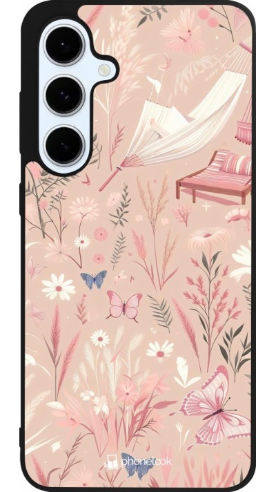 Coque Samsung Galaxy S24 FE - Silicone rigide noir Summer Pastel Pattern