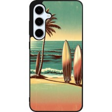 Samsung Galaxy S24 FE Case Hülle - Silikon schwarz Surf Paradise